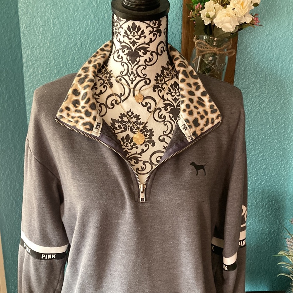 PINK VICTORIA’S SECRET | Half Zip Pullover Sweater